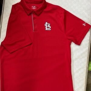 Under Armour St Louis Cardinals Red Polo Shirt